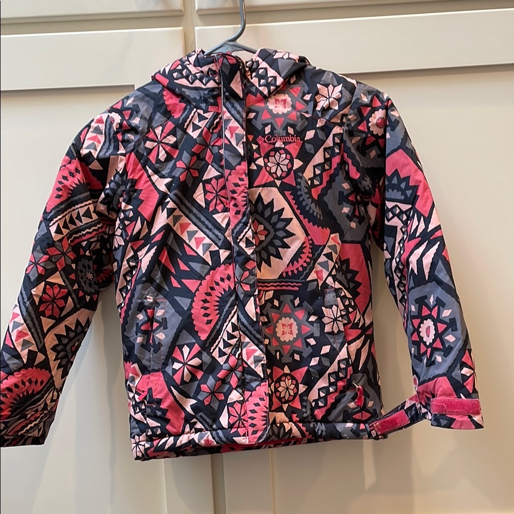 Columbia Pink and Black Snow Jacket